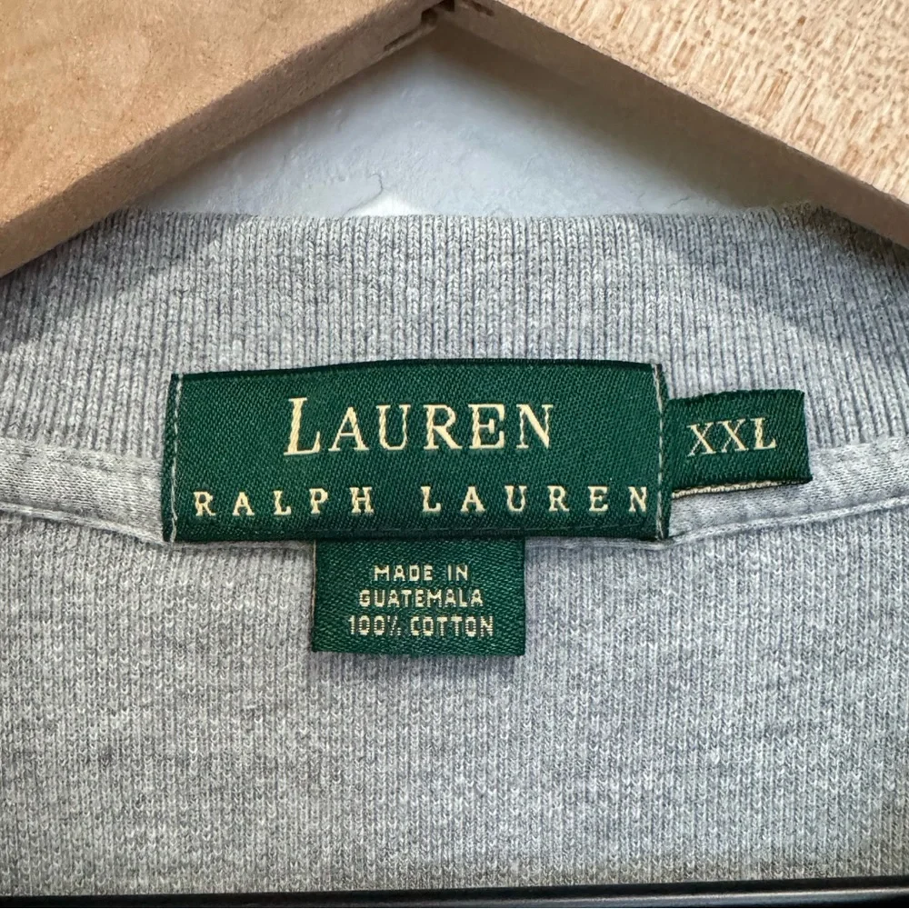 Lauren‎ Ralph Lauren Men’s Gray Long Sleeve Polo Shirt XXL Classic Fit